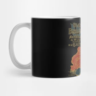 Simplified French Art Nouveau Advertising Poster, Spanish Maja Blesses Espagnols Mug